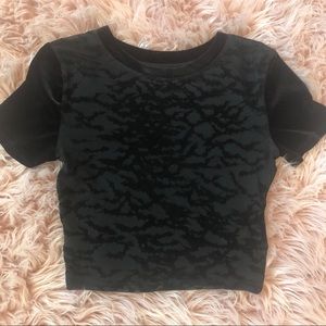 Urban Outfitters Velvet Crop Top